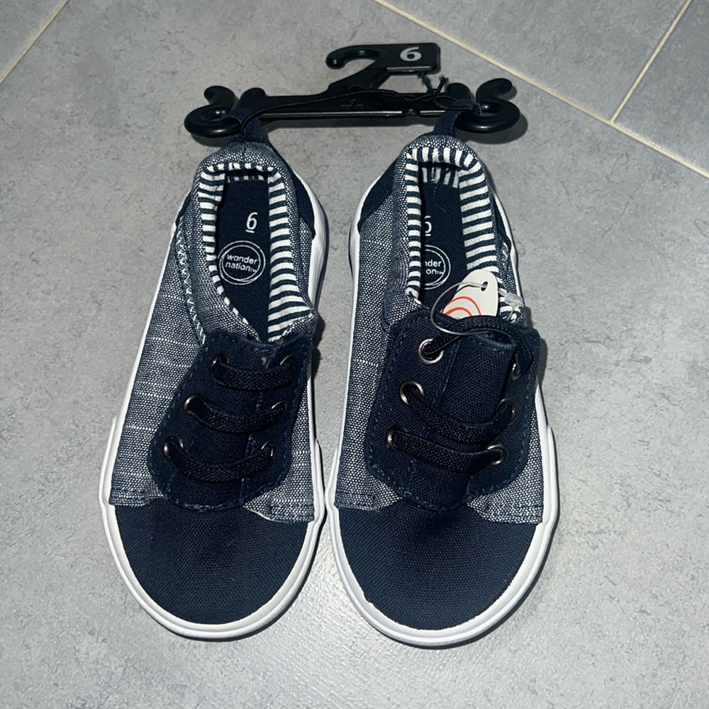 Navy Blue Kids Sneakers